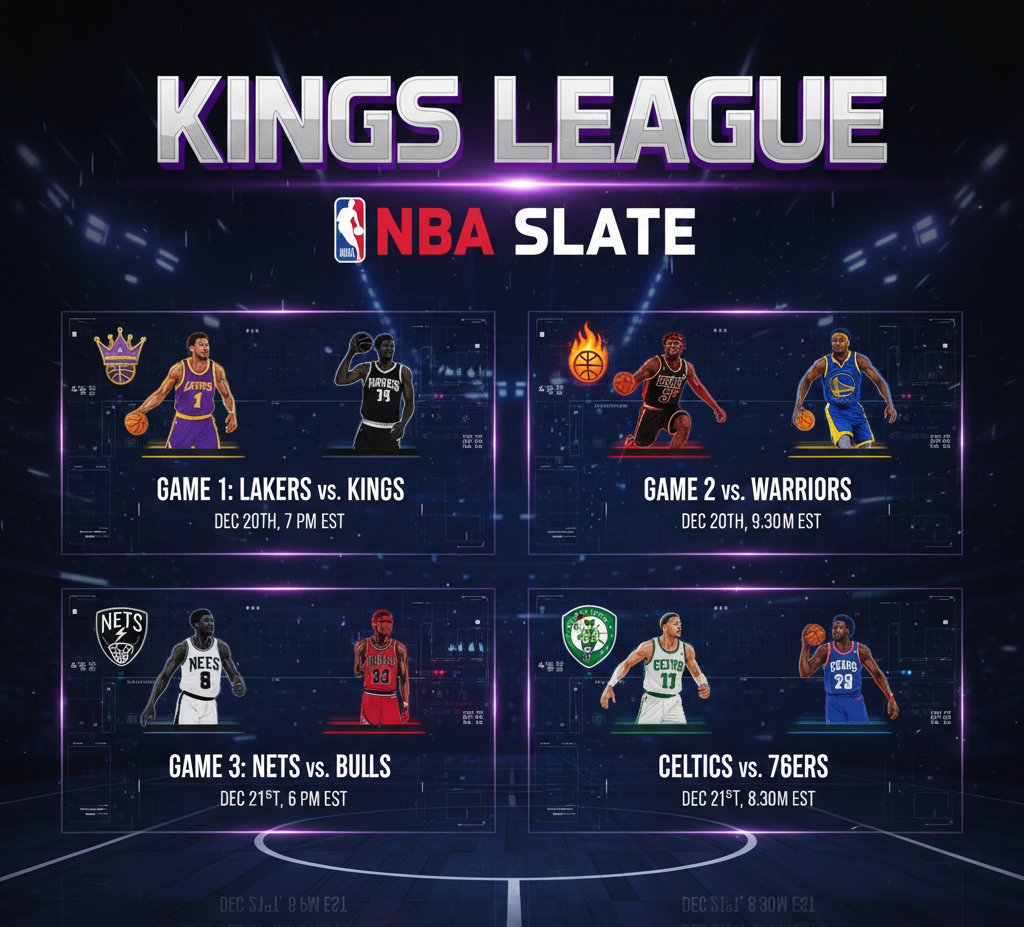 KingsFantasy.online NBA scoreboard illustration